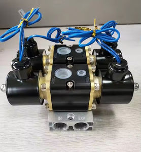 8-Valve 2W160-4F 2F 1F Laiton 1/2 "NPT Pneumatique Low Rider Low Level Manifold Suspension Air Ride System Electrovanne Kits - Product Image 1