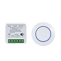 Interruptor de Luz Inteligente Youbang WiFi 2.4GHz/433MHz, 10A 250V, Control Remoto Inalámbrico, Temporizador, Control por Voz, Compatible con Alexa y Google Home, Certificado CE A14