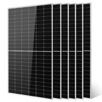 Module Solaire Photovoltaïque en Verre Trempé Haute Puissance 550W 600W 650W 700W 24V 48V pour Système Solaire Hors Réseau Ferme et Usage Domestique Rural