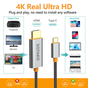 Câble convertisseur <span class=keywords><strong>USB</strong></span>-C vers <span class=keywords><strong>HDMI</strong></span> 4K compatible HDTV pour <span class=keywords><strong>MacBook</strong></span> Pro/<span class=keywords><strong>Air</strong></span>, iPhone 16/17, PS4/5, prend en charge 3D HDR EARC, adaptateur <span class=keywords><strong>USB</strong></span>-C vers <span class=keywords><strong>HDMI</strong></span> - Product Image 2