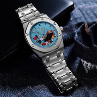 Montre Homme Tendance Thème Bonbons, Grande Taille Octogonale 45mm, Alliage, Design Élégant, Lumineuse, Étanche 30M, Quartz – Meilleure Vente à l'Export