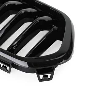 Grille de pare-chocs avant BMW X2 F39, prise d'air, noir brillant, simple ou double ligne, plastique ABS - Product Image 1