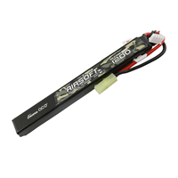 Vente chaude 7.4V 11.1V 1200mAh 2S 3S batterie lipo batteries rechargeables pour pistolets à gel airsoft