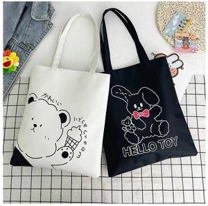 Borsa di tela di grande capacità 2024 donna autunno nuove borse per la scuola di stoccaggio <span class=keywords><strong>letteratura</strong></span> dei cartoni animati luci arte studente Tote borsa a tracolla - Product Image 5