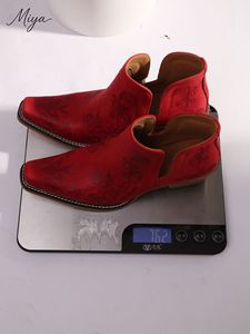 Bottines Chelsea F-8 2026 Automne Dernières Tendances Rétro Western Cowboy pour Femme Broderie Ethnique Bout Pointu à Enfiler - Product Image 3
