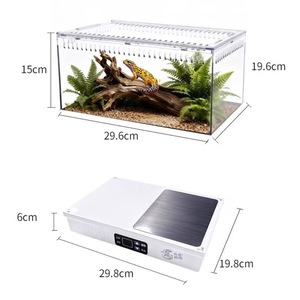 Terrario Riscaldato a Temperatura Controllata per Rettili, Gechi, Serpenti e Altri - Uso Esterno, Materiale ABS, Rimovibile e Lavabile - Product Image 3