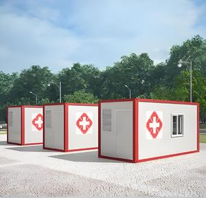 Clinique mobile préfabriquée pliable en conteneur de 40 pieds pour le tri et les soins d'urgence en extérieur - Product Image 2