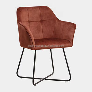 Il nuovo Design della <span class=keywords><strong>Lounge</strong></span> del ristorante è la vendita calda sedia in velluto rosa trapuntato in tessuto antico - Product Image 3