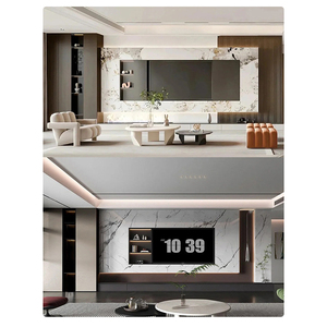 Lastra in PVC effetto marmo UV1220*2440mm, spessore 3mm, alta lucentezza, garanzia 3 anni, impermeabile per esterni, moderna, per pareti di bagno e <span class=keywords><strong>cucina</strong></span>. - Product Image 2