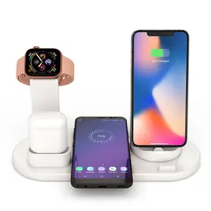 15W 6 in 1 Wireless Charger Stand Pad For iPhone 15 14 13 12 Apple Watch 3 in1 Fast Charging Dock Station