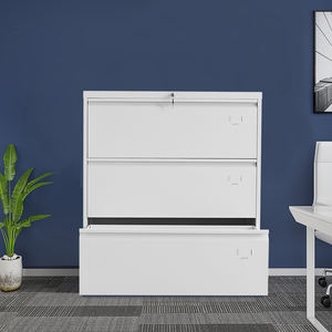 Classeur latéral de haute qualité rangement de bureau avec système Anti-titlt à tiroirs avec plusieurs tiroirs piédestal Durable en acier - Product Image 2