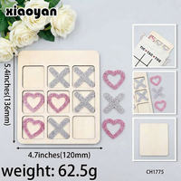 Jeu de Tic Tac Toe en contreplaqué gravé personnalisé pour la Saint-Valentin |   Jeu de Cœur Pailleté Personnalisé |   Cadeaux en gros pour la Saint-Valentin 2026 pour les enfants en classe