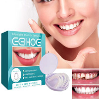 Gel de silicone dentaire temporaire, fausses dents, prothèses dentaires, sourire parfait, placages blanchissants, kit de blanchiment, pâte dentaire, appareils dentaires avec boîte