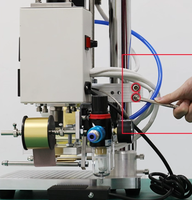 Machine de presse à chaud pneumatique pour le marquage à chaud et l'embossage du cuir, modèle QS90, multicolore, 110V/220V