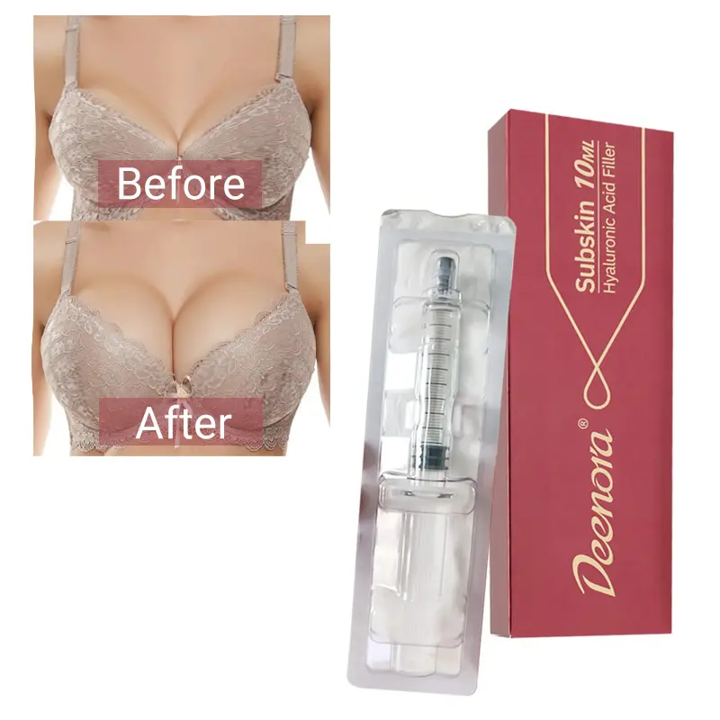 Hot sale cross-linked pure hyaluronic acid 10ml 20ml dermal filler natural breast enhancement injections