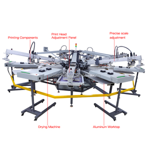 Tự động Lớp Nhiều Màu màn hình máy in cho Áo thun Dệt may PLC thành phần cốt lõi Điều kiện Mới - Product Image 4