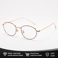 Lunettes anti-lumière bleue à monture métallique ronde, verres transparents anti-radiation UV400, lunettes optiques pour hommes et femmes, OEM ODM