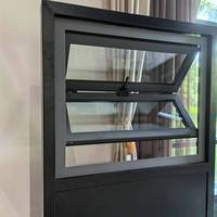 Ventana Plegable Moderna de Aleación de Aluminio con Diseño Gráfico para Control de Insectos, Apertura Vertical, para Uso Residencial, Cocina y Exteriores