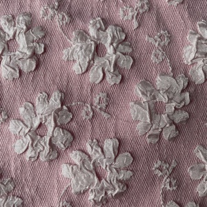 Tessuto Jacquard Goffrato in Poliestere con Motivo 3D in Rilievo per Abbigliamento - Product Image 1