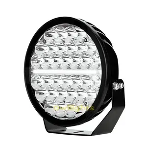 Kamyon Offroad süper parlak yuvarlak 4x4 LED araba far Offroad lamba 9 inç 170W LED sürüş ışık ile park lambası
