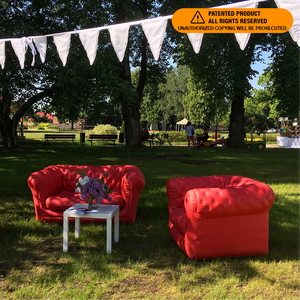 <strong>Inflatable</strong> European Design Chesterfield <strong>Sofa</strong> Portable Waterproof Outdoor/Indoor Lounge Couch for Hotel Party/Patio/Home Decor - Product Image 2