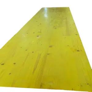 4ftx8ft Encofrado de 3 capas de madera contrachapada amarilla Tablero de capas impermeable 18mm Madera contrachapada de eucalipto 12MM 18mm Antideslizante