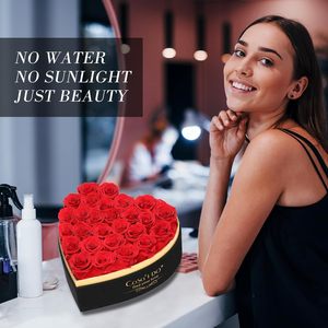 Rose Conservate Casaido 27 Pezzi in Scatola a Cuore con Collana Rosa Eterna <span class=keywords><strong>Regalo</strong></span> per Anniversario Compleanno Donna <span class=keywords><strong>Fidanzata</strong></span> San Valentino <span class=keywords><strong>Natale</strong></span> - Product Image 3