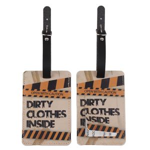 Adjustable <b>Strap</b> Reusable Fashionable Luxury Travel Baggage Tags Soft PU <b>Suitcase</b> ID Tag Letter Pattern Eco-Friendly Custom Logo - Product Image 2