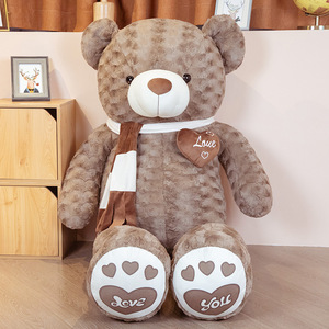 Big Bear Doll Big Teddy Cuddle Ribbon Bear Mignon Donner à sa petite amie Un cadeau Animal en peluche doux kawaii mignon ours en peluche à - Product Image 6