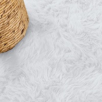 Tapis duveteux de luxe européen blanc, tapis antidérapant, décoration d'hôtel, tapis de sol, tapis de carrelage