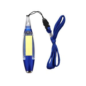 Cadeau promotionnel personnalisé, stylo à bille multifonctionnel 3 en 1, cordon tour de cou, papeterie créative, stylo à bille avec lumière LED, notes adhésives - Product Image 2