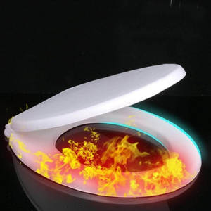 Tapa de Inodoro de <span class=keywords><strong>Cierre</strong></span> Lento Universal y Portátil de Calidad con <span class=keywords><strong>Cierre</strong></span> <span class=keywords><strong>Suave</strong></span> y Cojín para el Baño - Product Image 2