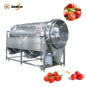Ligne de traitement des légumes et fruits : élimination des tiges, lavage à bulles, séchage à l'air, découpe pour fraises, <span class=keywords><strong>framboises</strong></span>, cerises, tomates - Product Image 5