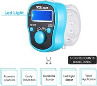Compteur électronique à LED personnalisable ABS DIY Finger Ring pour les cadeaux de fête Musulman Prier Comptage-pour les projets de bricolage