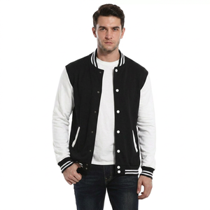 Veste de sport en laine et duvet pour homme, style décontracté et élégant, coupe athlétique confortable pour l'automne et l'hiver, décoration à motifs - Product Image 1