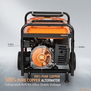 Générateur à <span class=keywords><strong>essence</strong></span> 9 kW, <span class=keywords><strong>moteur</strong></span> robuste 18 CV, générateur à <span class=keywords><strong>essence</strong></span> 460 cm³, démarrage électrique 100 % cuivre avec batterie CE - Product Image 5