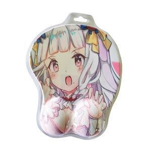Wholesale 3D Custom Printed Boobs Mousepad Silica Gel Anime Wrist Rest <strong>Breast</strong> Custom Boom <strong>Mouse</strong> <strong>Pad</strong> - Product Image 4