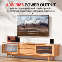 Sistema de Altavoces de Madera 2.1 al por Mayor, 5.3 40W de 3 Vías para Cine en Casa, Altavoz con Tarjeta de Memoria para Computadora y Teléfono Móvil Microlab M890BT