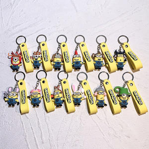 Porte-clés transfrontalier du zodiaque chinois, figurines jaunes, pendentif de couple anime, porte-clés pour sac de voiture - Product Image 4