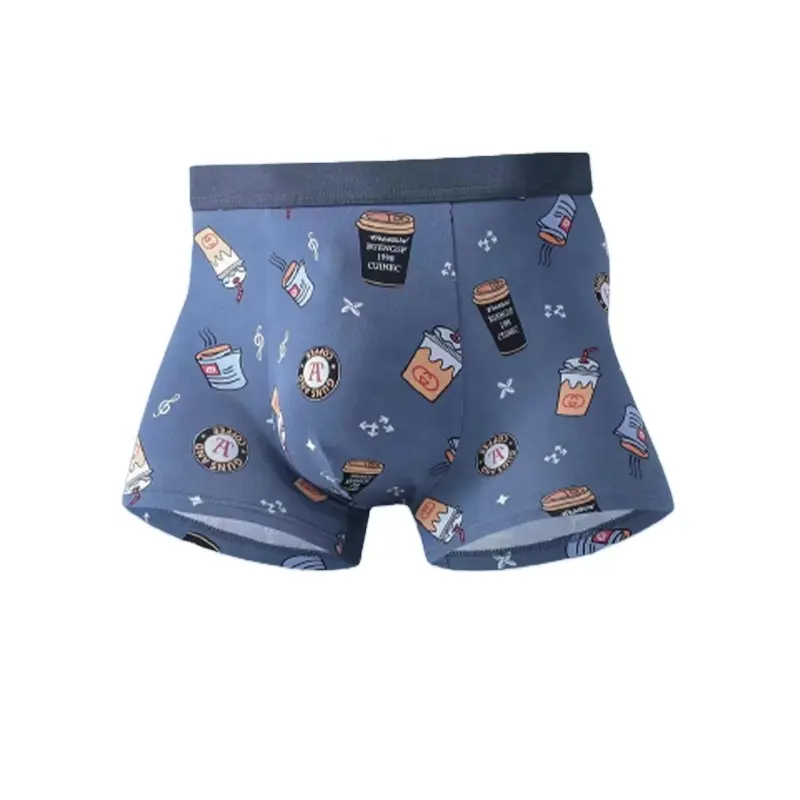 2023 pas cher prix usine marque hommes imprimé lettre caleçon taille moyenne Boxer Shorts fonderie coton impression boxeurs