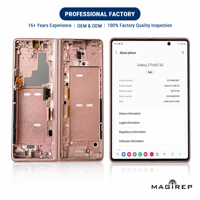 Écran AMOLED d'origine MAGIREP pour Samsung Galaxy Z Fold2 5G SM-F9160 avec châssis, pièce de rechange pour téléphone portable