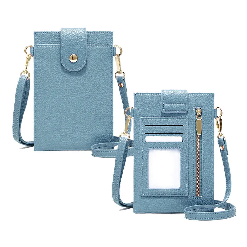 Lightweight Crossbody Cell Phone Purse for Women ladies Card Holder Wallet Leather Shoulder Bag luxury Phone Purse Bag