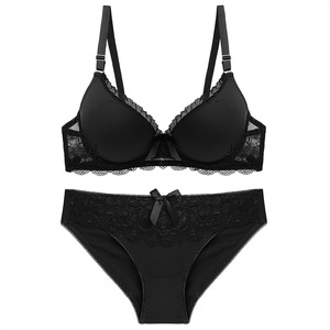 Cool Style PINK Secret Back Hook Sexy Skinny Strap <strong>Bra</strong> Panty <strong>Set</strong> - Product Image 3