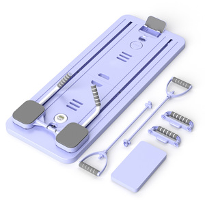 Dispositivo per l'esercizio del muscolo addominale per uso domestico pieghevole multifunzione con ruota addominale 6-in-1 - Product Image 1
