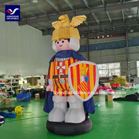 Publicité extérieure de modèle de figure de ballon gonflable de dessin animé