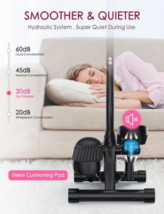 เครื่องออกกำลังกายแบบมัลติฟังก์ชั่นปรับระดับได้พร้อมแฮนด์จับ มินิสเต็ปเปอร์แบบแอโรบิกพร้อมสายรัดต้านทานแบบมีตัวนับ สำหรับการออกกำลังกายแบบแอโรบิกทวิสต์ - Product Image 6