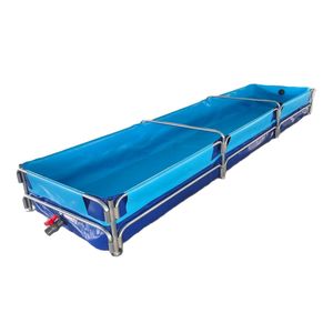 Estanque Plegable Cuadrado de Lona de Fácil Montaje, Engrosado, Impermeabilización de Doble Cara, Altamente Resistente a la Abrasión para Acuicultura - Product Image 2
