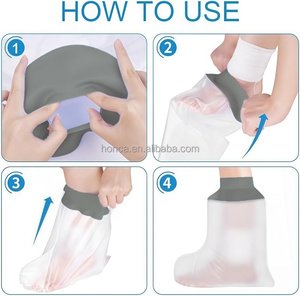 Protège-plâtre imperméable personnalisé pour fractures/entorses de la jambe courte, couvre-plâtre pour adultes, protection de bandage pour blessures - Product Image 4