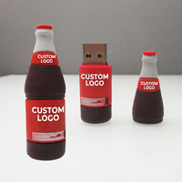 Flashdisk USB PVC Custom, Flashdisk USB Botol Bir PVC dengan LOGO, 2GB 4GB 8GB 16GB, OEM Flashdisk USB PVC untuk Semua Desain