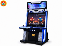 Bornes d'arcade de combat multi-jeux de luxe pour 2 joueurs, double écran LED 88x72x185 cm pour FEC